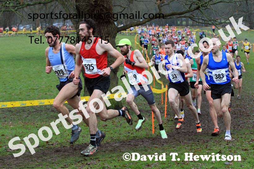 Senior Mens 2023 Northern Cross Country Champs., Witton Park, Blackburn. Photo: David T. Hewitson/Sports for All Pics